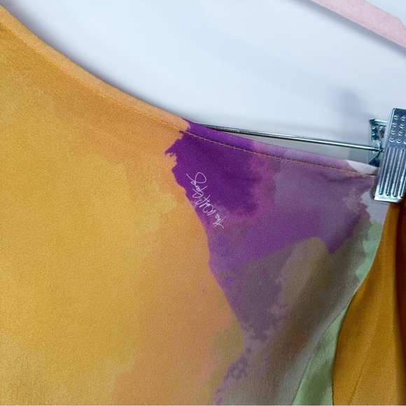 NEW The Wolf Gang Pacifica One Shoulder Maxi Dress in Arte Print Size S - Picture 6 of 17